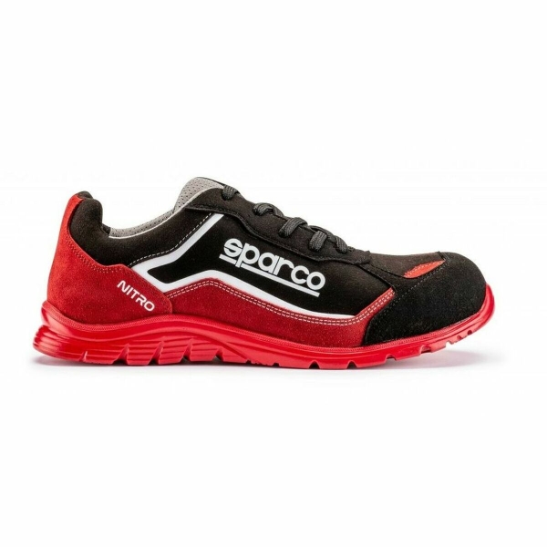 Slippers Sparco Nitro S3 ESD Black/Red Size 48(US 13.5)
